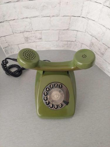 Alman Siemens Çevirmeli Telefon - Zeytin Yeşili