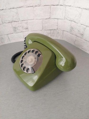 Alman Siemens Çevirmeli Telefon - Zeytin Yeşili