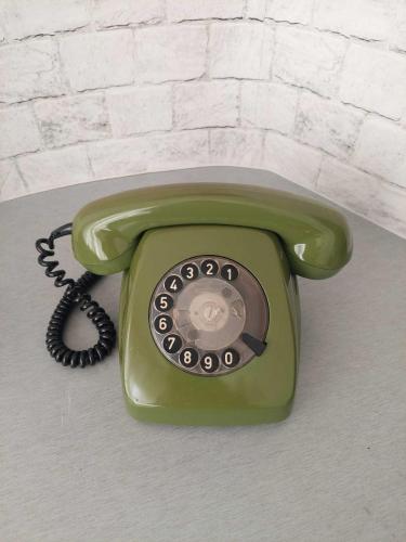 Alman Siemens Çevirmeli Telefon - Zeytin Yeşili