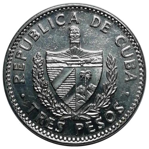 Küba 1995 Yılı 3 Peso ÇİL