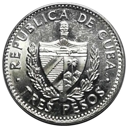 Küba 1995 Yılı 3 Peso ÇİL (+)
