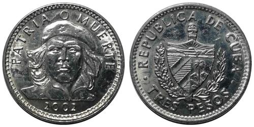 Küba 2002 Yılı 3 Peso ÇİL