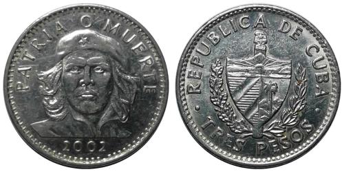 Küba 2002 Yılı 3 Peso ÇİL