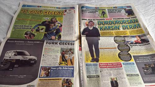 FOTOMAÇ -FUTBOL GAZETESİ -TURKISH NEWSPAPER - DOĞUM GÜNÜ HEDİYESİ  - TAM TAKIM EKSİKSİZ GAZETE - 6 KASIM   - 2014 -KANARYA'NIN GOLCÜLERİ EMENİKE İLE SOW'DAN İDDİALI SÖZLER: 25 GOLÜ GEÇERİZ - TAKIMDA ÖRNEK BİR DAYANIŞMA, ARKADAŞLIK VAR - GERRARD: KUYT'IN KIYMETİ BİLİNMEDİ - EMENİKE, SOW'U KIZDIRI - SAHADA DA ŞOVA BAŞLASAN ARTIK - EMRE, BİLİC İLE YAŞADIĞI 'KÜFÜR POLEMİĞİNE' CEVAP VERDİ - 'KİMSİN DURDURURSAN' DERİM - MİZE YE YETİŞEMEM - KÜFÜR OLMADIĞINI O DA BİLİYOR - TÜRK GECESİ - FENER GALİP, ASLAN KAYIP - KANARYA İTALYA ŞAMPİYONUNU DEVİRDİ: 3-2 - YILDIRIM İFADE VERDİ - VAN PERSIE YAKIŞIR! - AYTÖRE: AZİZ YILDIRIM İNSANIN YÜZÜNE KONUŞUR - AĞRILARLA OYNUYORUM - GÖKHAN AYRI ÇALIŞTI - POTADA RAKİP BARÇA - BEYAZ KARANFİL - FIRTINA'YA DEPLASMAN CENNET - HALİLHODZIC: TUR İÇİN YENMELİYİZ - EN KRİTİK SINAVIMIZ - CONSTANT & CARDOZO YEDEKTİ - TERCÜMAN SAYGISIZLIĞI -FOLLY AYTTE - DIMITROV - BEZERRA - MEHMET ÇAKIR - MULENGA - KENAN - TISDELL - SEZER BADUR - HAKAN EROL - ABDÜLKADİR - SEZER -