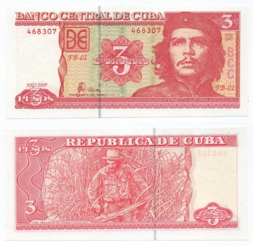 Küba 2005 Yılı 3 Peso 