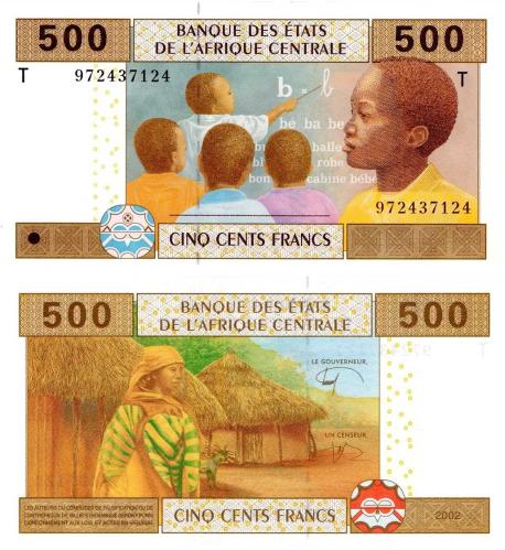 P#106Td Orta Afrika Devletleri- (CG) Kongo 500 Frank 2021 ÇİL