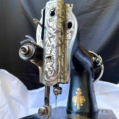 1924 İskoçya Singer 15K Sfenks Dikiş Makinesi
