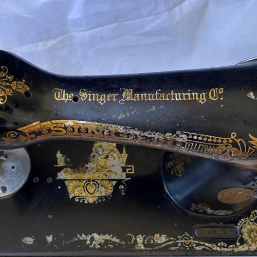 1924 İskoçya Singer 15K Sfenks Dikiş Makinesi