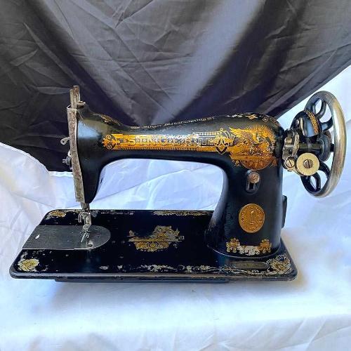 1924 İskoçya Singer 15K Sfenks Dikiş Makinesi